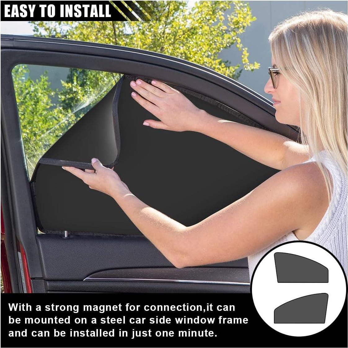 Cortinas Solares JOYCOURT para Ventanas Laterales de Coche 62x48cm