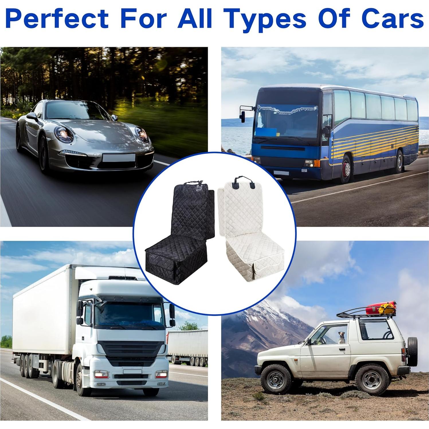 Funda de Asiento de Coche Impermeable BFXM para Perros - 2 Pcs