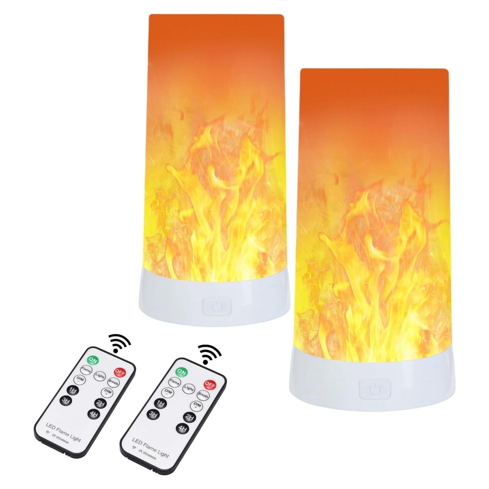 Luz de Efecto Llama LED Lpraer Recargable USB 13cm 4 Modos