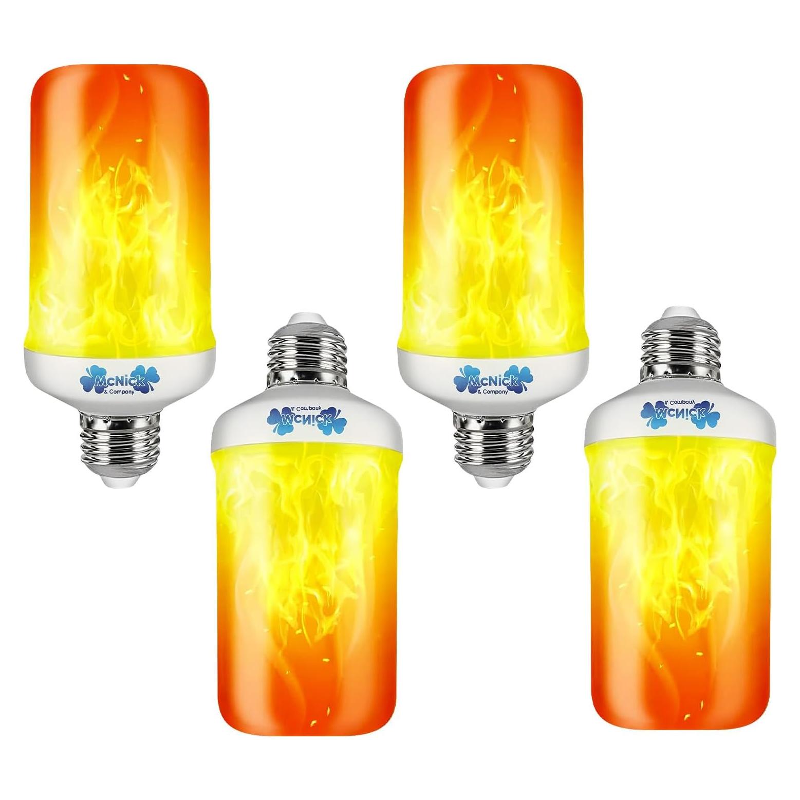 Bombillas LED de Llama MCNICK & COMPANY - 4 Modos E26