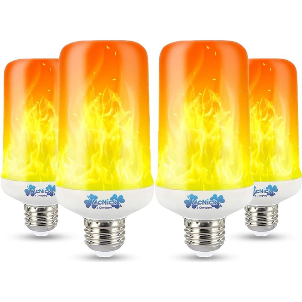 Bombillas LED de Llama MCNICK & COMPANY - 4 Modos E26