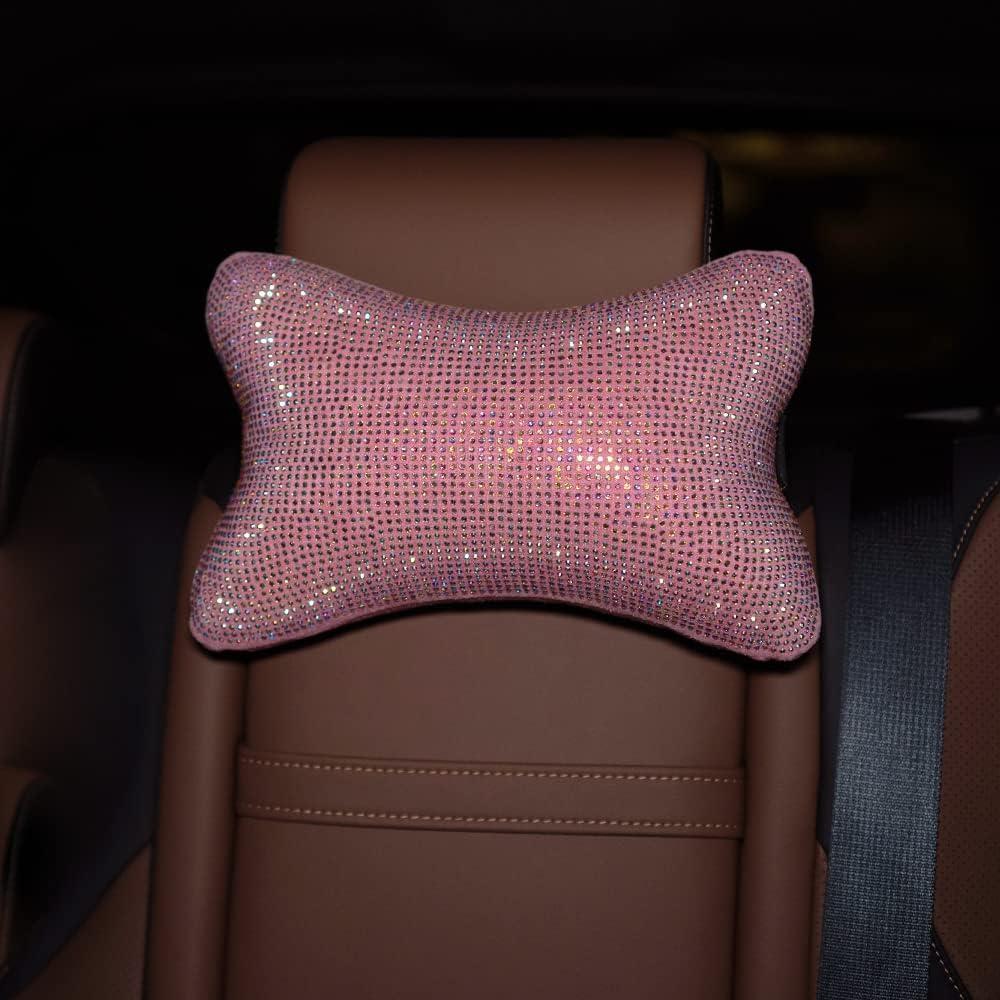 Almohada de Cuello para Auto Carwales Rosa 2 Piezas Soporte