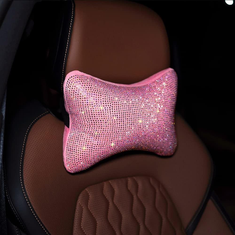 Almohada de Cuello para Auto Carwales Rosa 2 Piezas Soporte