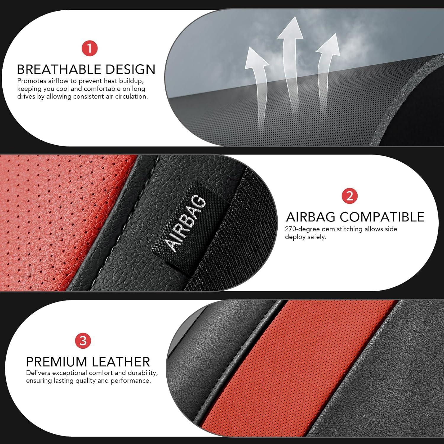 Cubierta de Asiento de Coche Road Comforts Rojo Universal