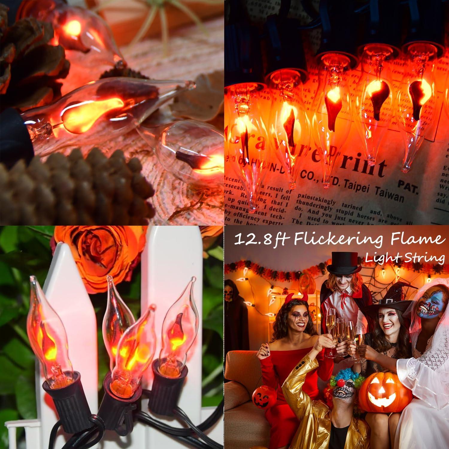 Luces de Cuerda de Llama Parpadeante 3.9m C7 Transparentes