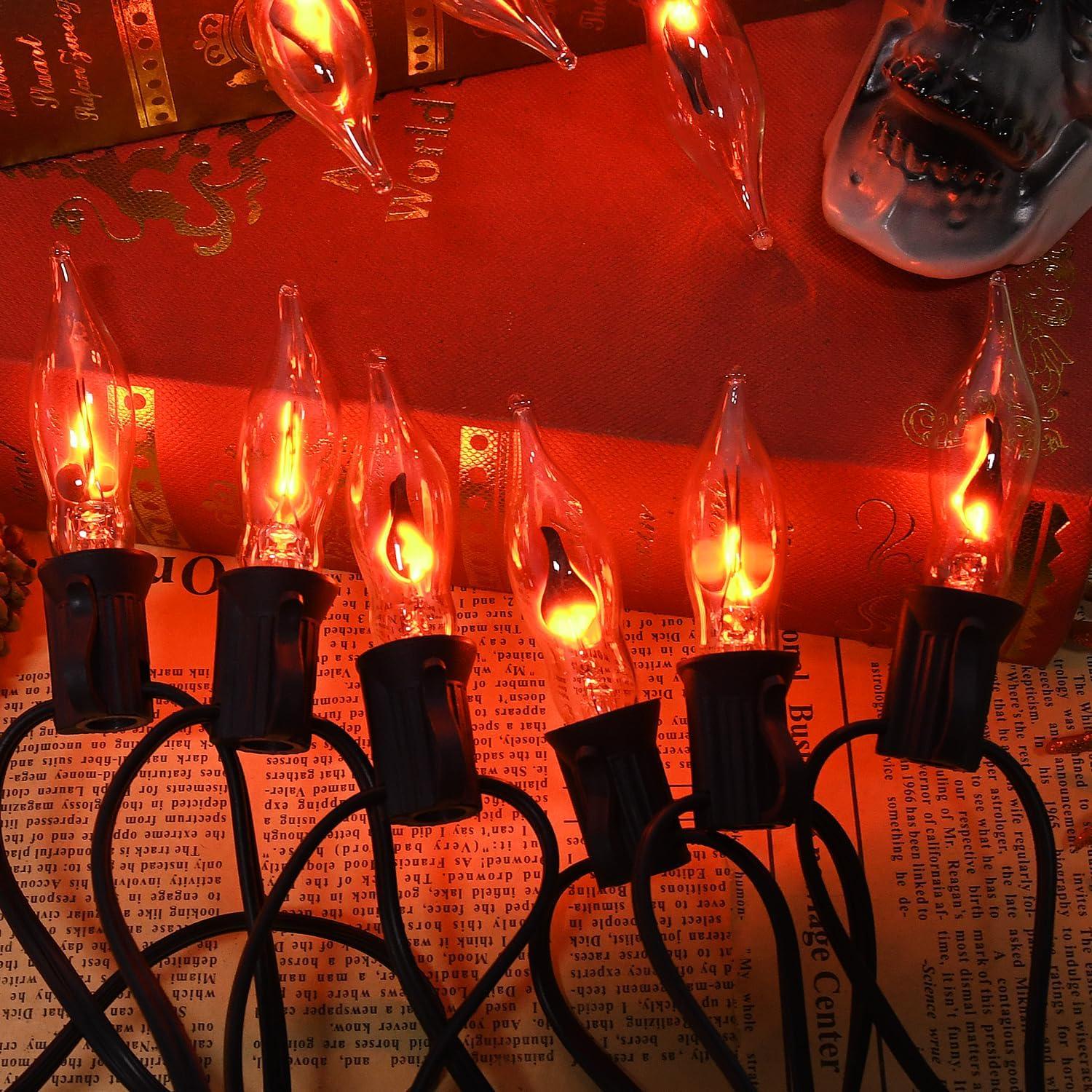 Luces de Cuerda de Llama Parpadeante 3.9m C7 Transparentes