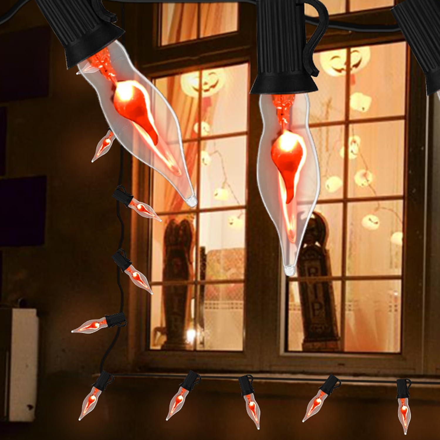 Luces de Cuerda de Llama Parpadeante 3.9m C7 Transparentes