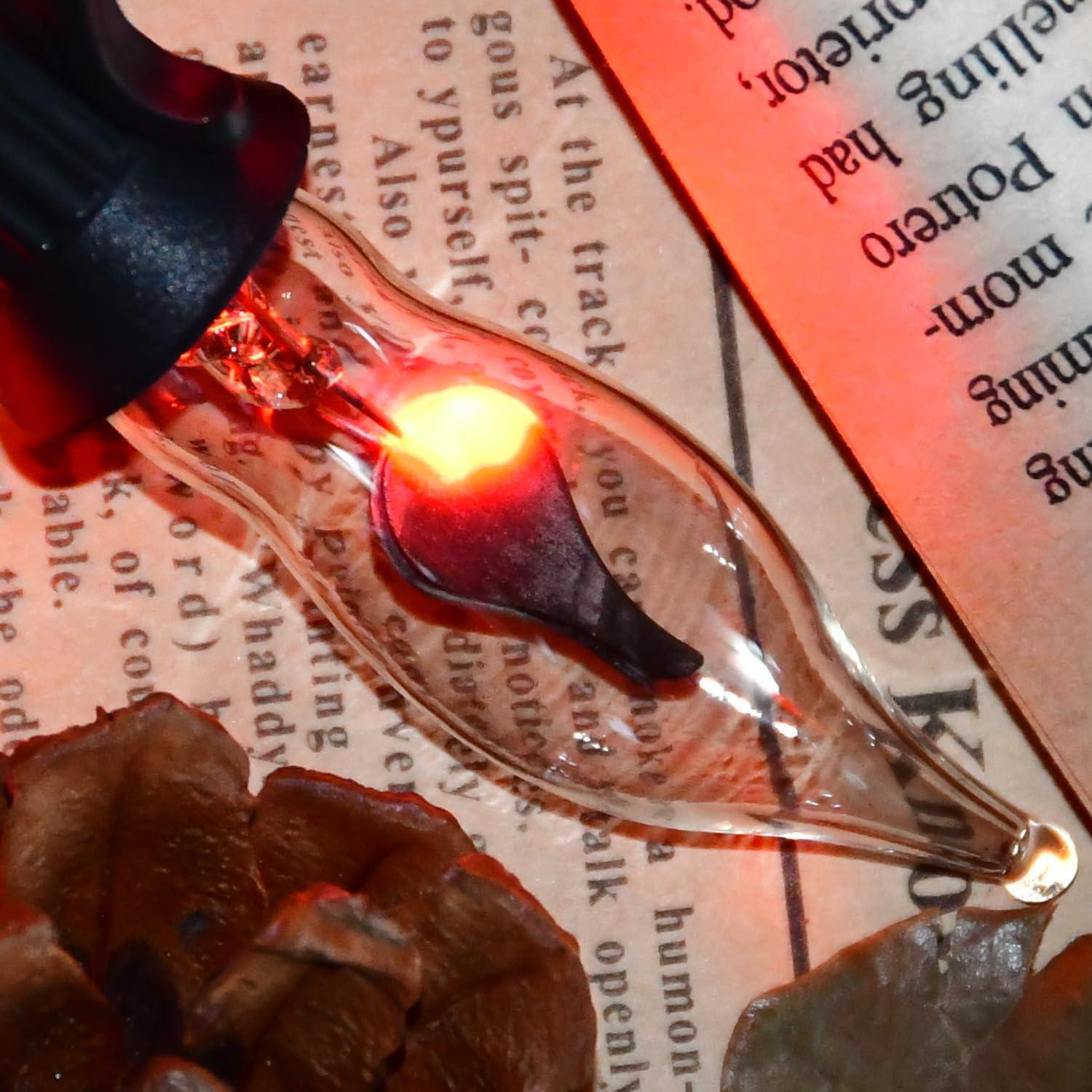 Luces de Cuerda de Llama Parpadeante 3.9m C7 Transparentes