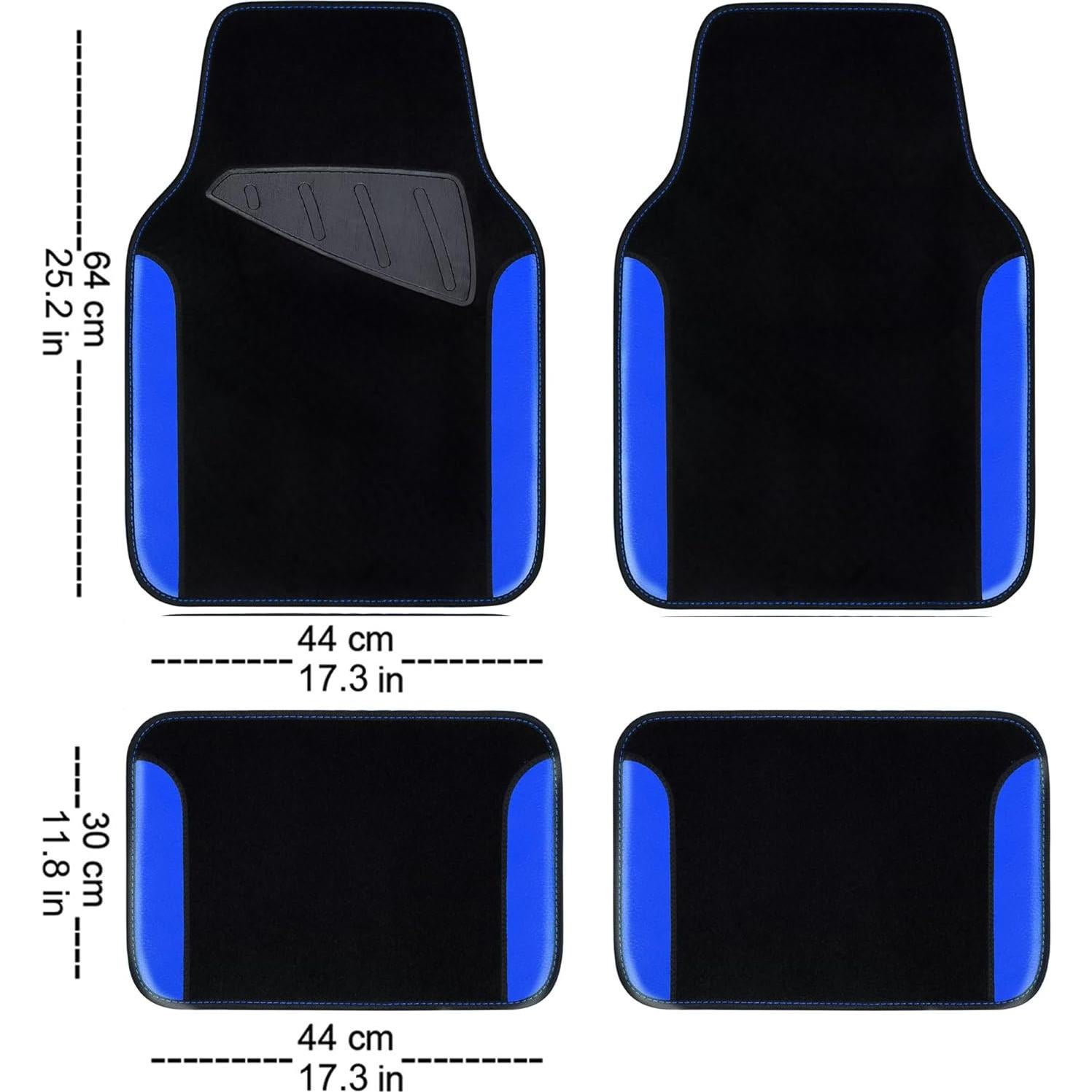 Cubiertas de Asiento de Coche 3D CAR PASS Azul y Negro