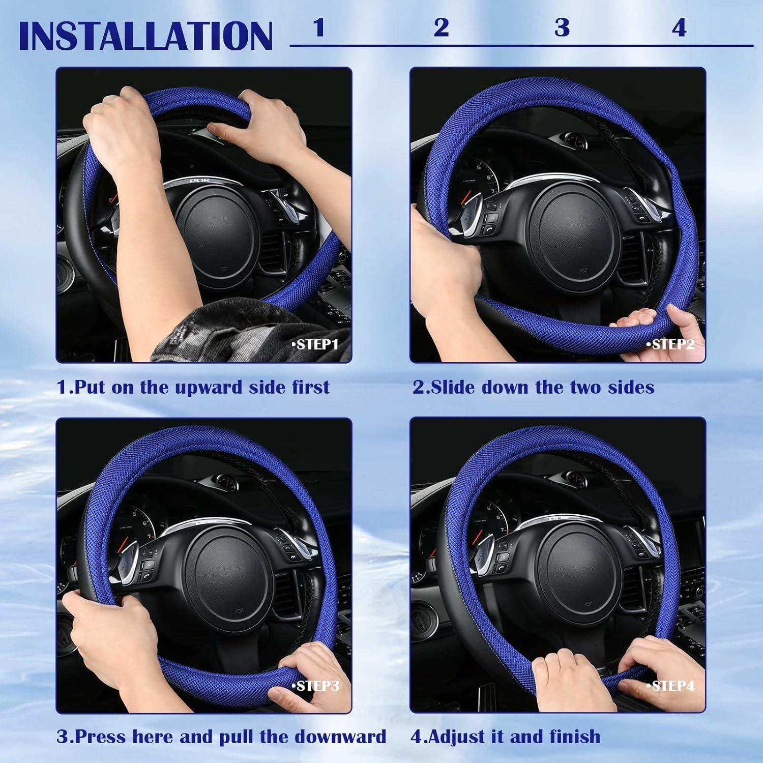 Cubiertas de Asiento de Coche 3D CAR PASS Azul y Negro