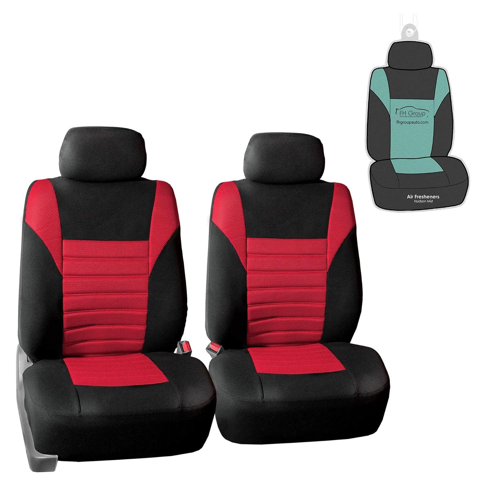 Fundas de Asiento Delanteras FH Group Rojo Ajuste Universal