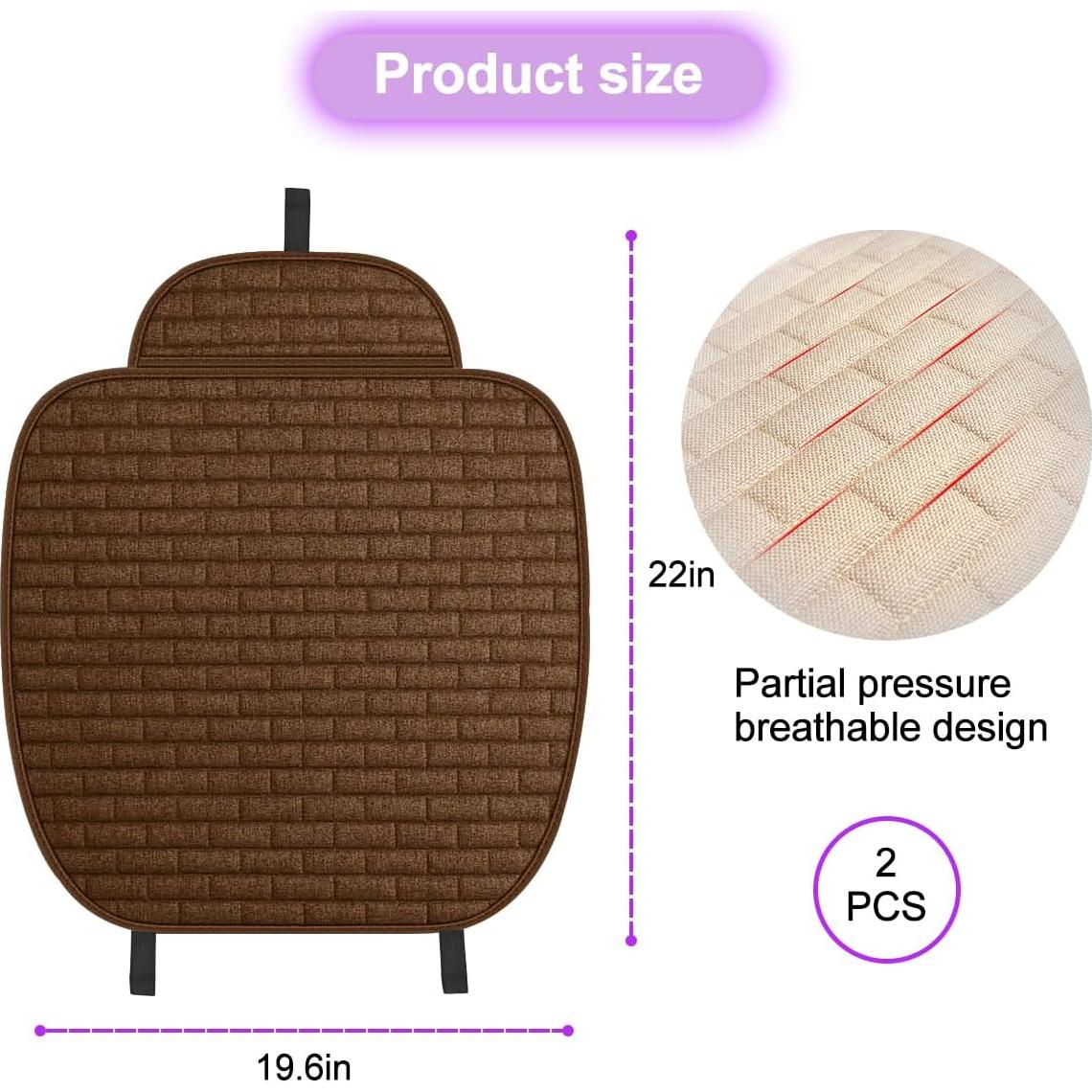 Cubierta de Asiento Frontal Mandark, 2 Piezas Antideslizante