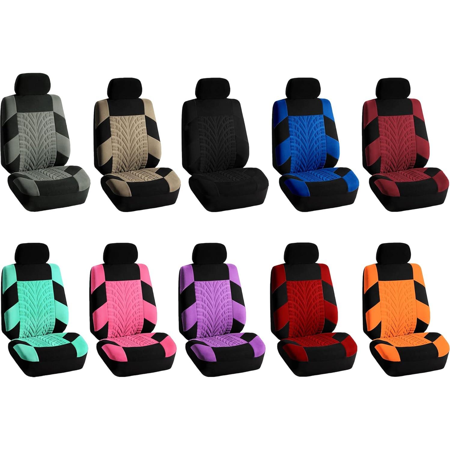 FH Group Fundas de Asiento Frontal Ajuste Universal Gris