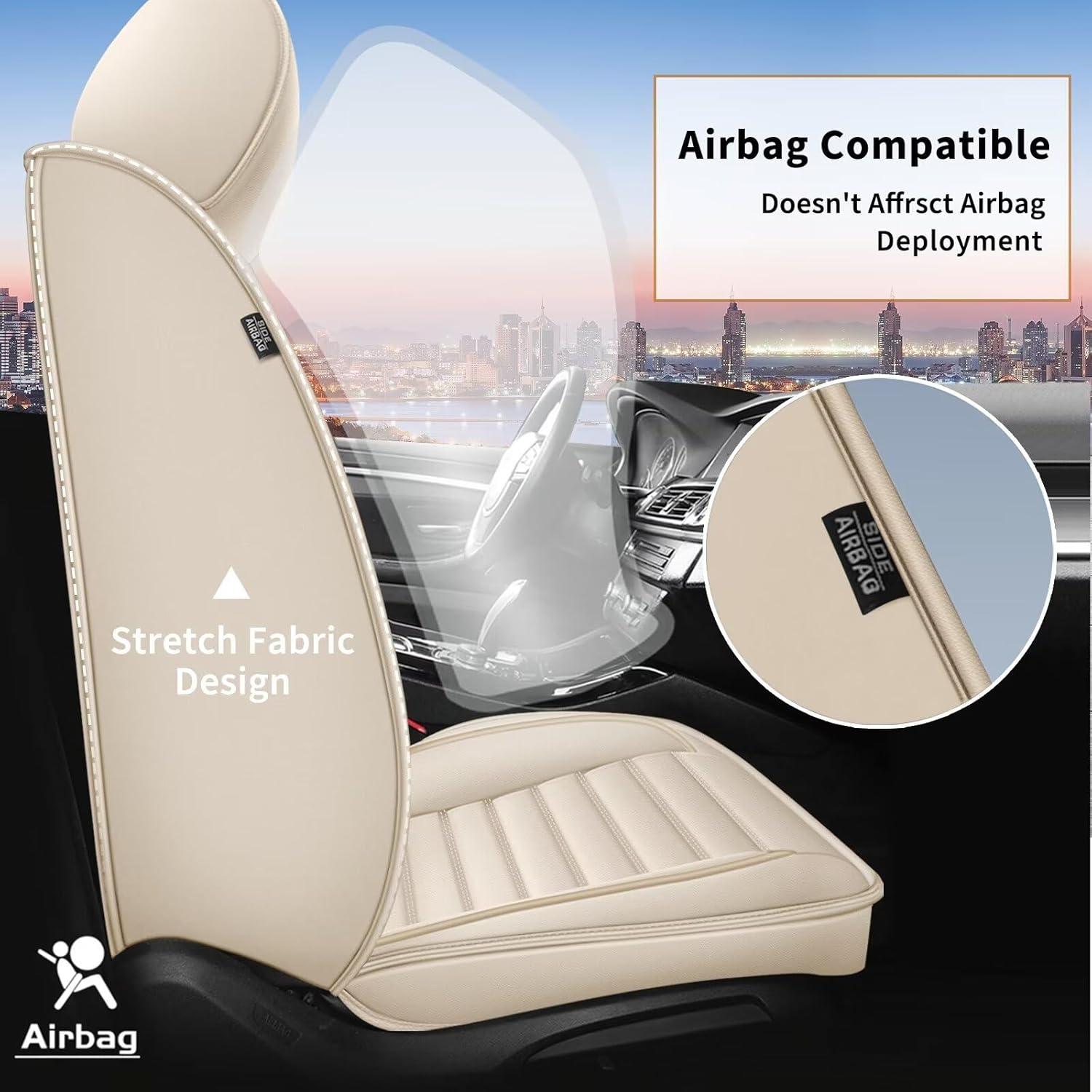 Cubiertas de Asiento IKABEVEM para Nissan Juke 2011-2017 Beige