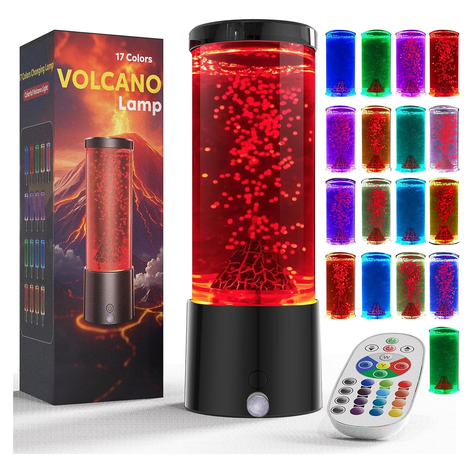 Lámpara de Volcán AONESY 6609V 17 Colores Control Remoto