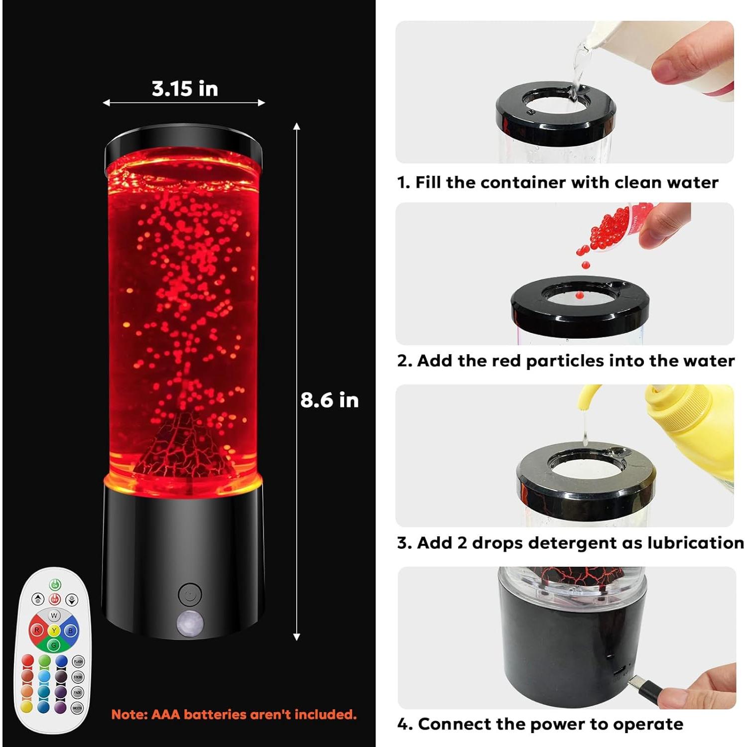 Lámpara de Volcán AONESY 6609V 17 Colores Control Remoto