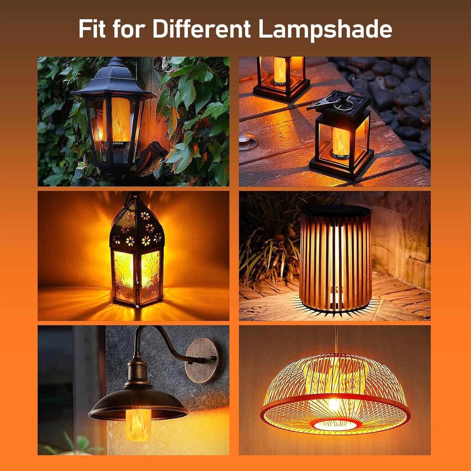 Bombillas LED de Llama Vicstone E26 3W 300 Lúmenes 2 Paquete