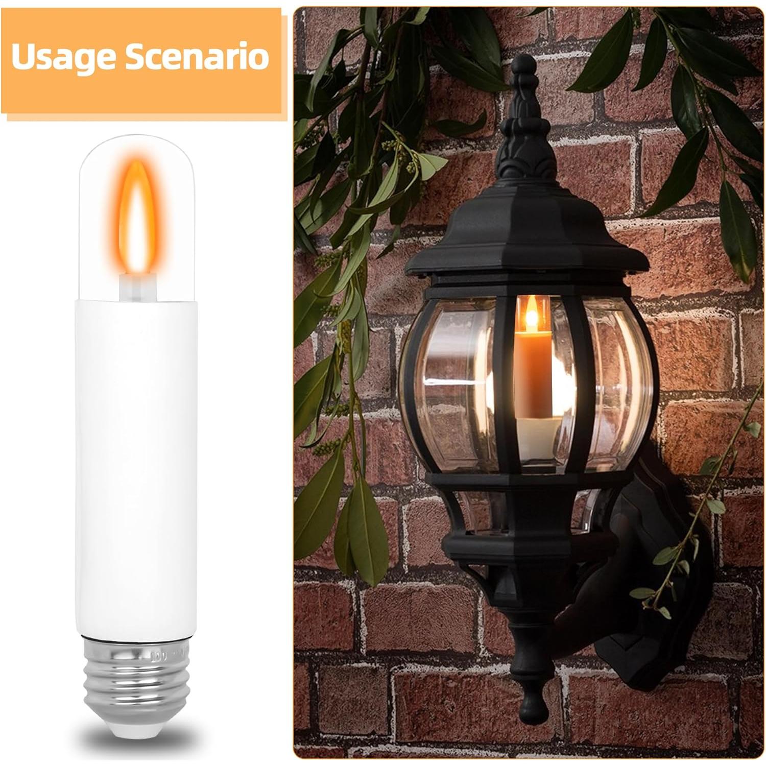 Bombillas LED Efecto Llama HEWA-Tech T9 2 Modos E26 2 Piezas