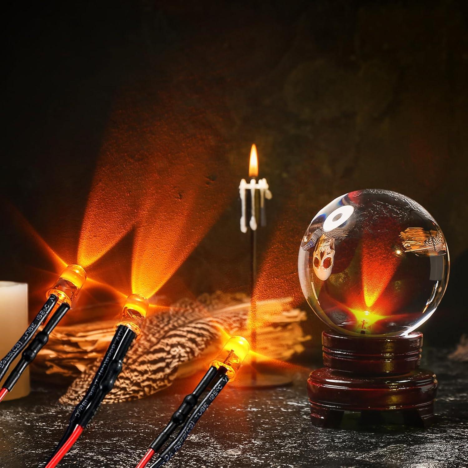 Kit de 2 Luces LED Efecto Llama Naranja Rossesay 12V