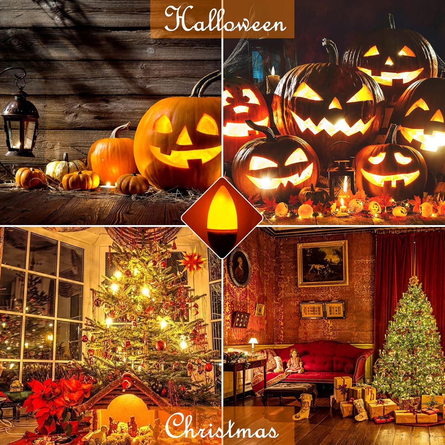 Bombillas LED E26/E27 Bestview con Efecto Llama - Paquete de 6