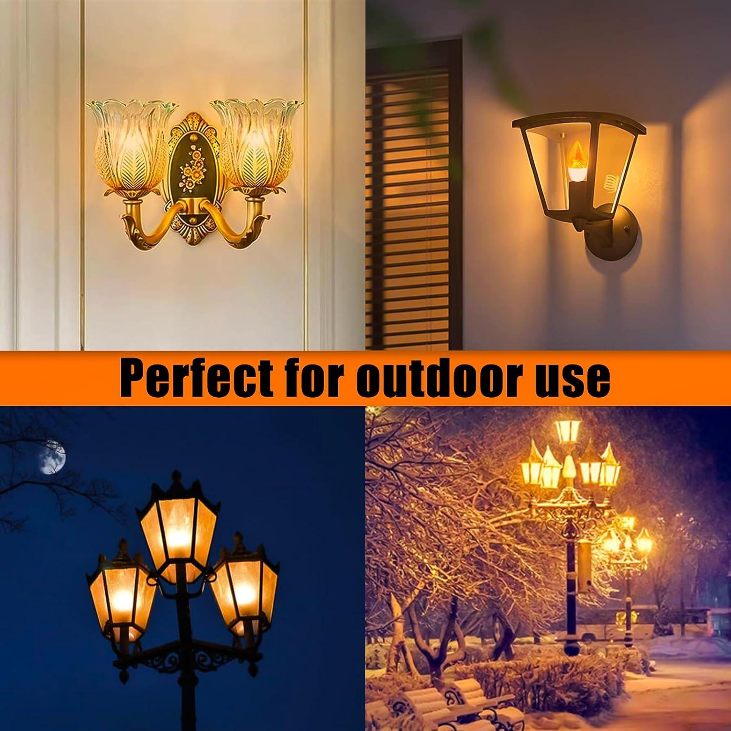 Bombillas LED E26/E27 Bestview con Efecto Llama - Paquete de 6