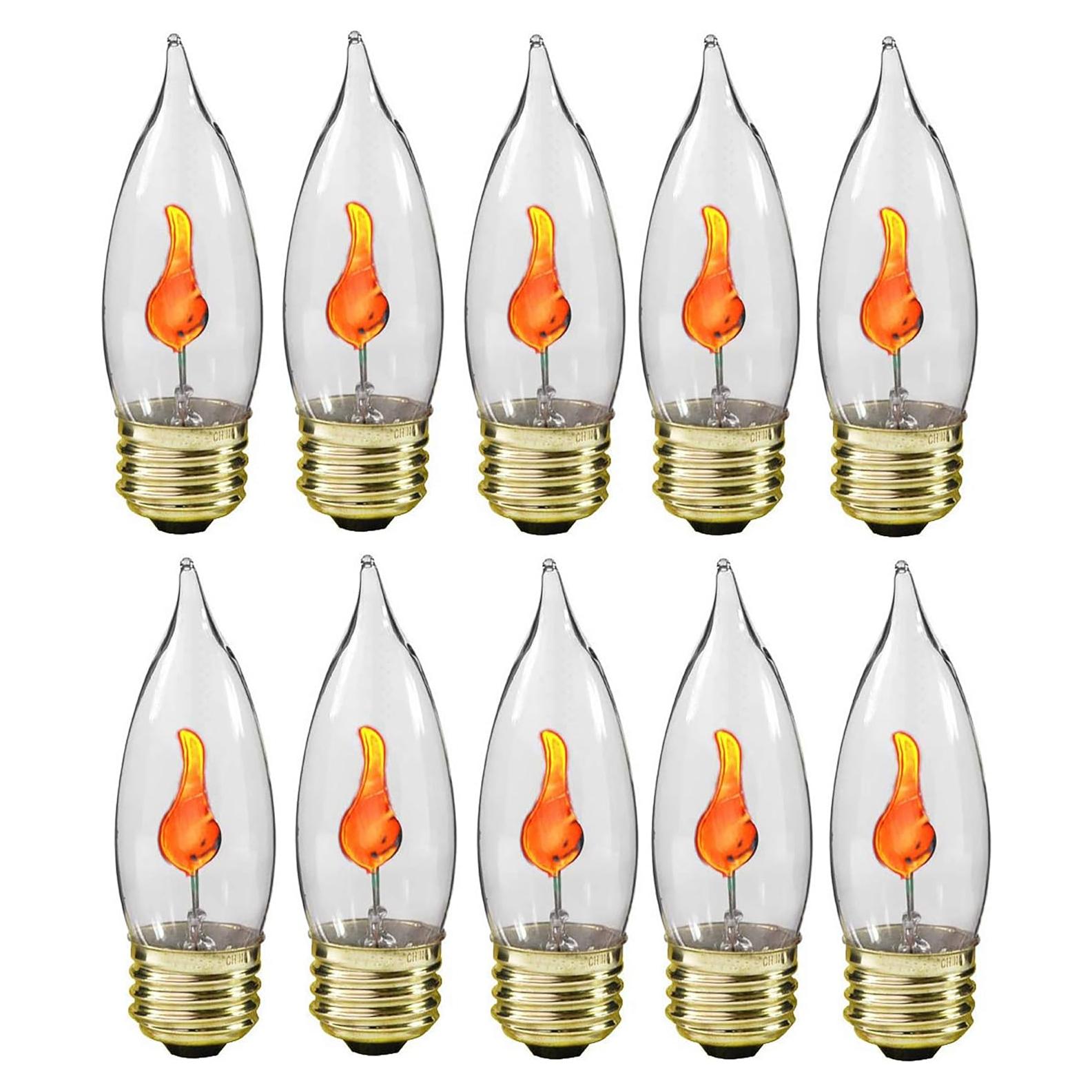Lámpara LED de Llama Parpadeante Creative Hobbies - 10 Unidades