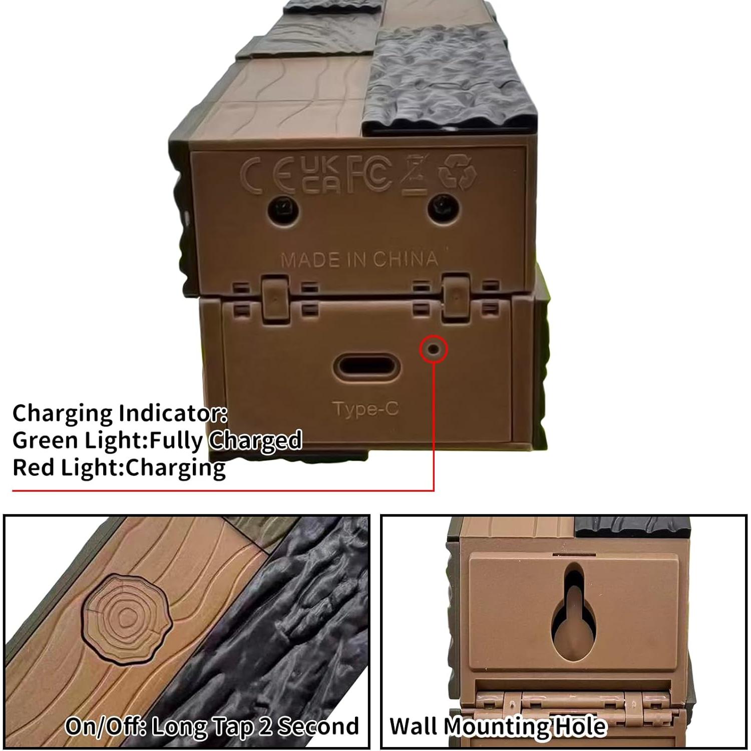 Lámpara de antorcha decorativa AIDYVOI, 4 colores, recargable