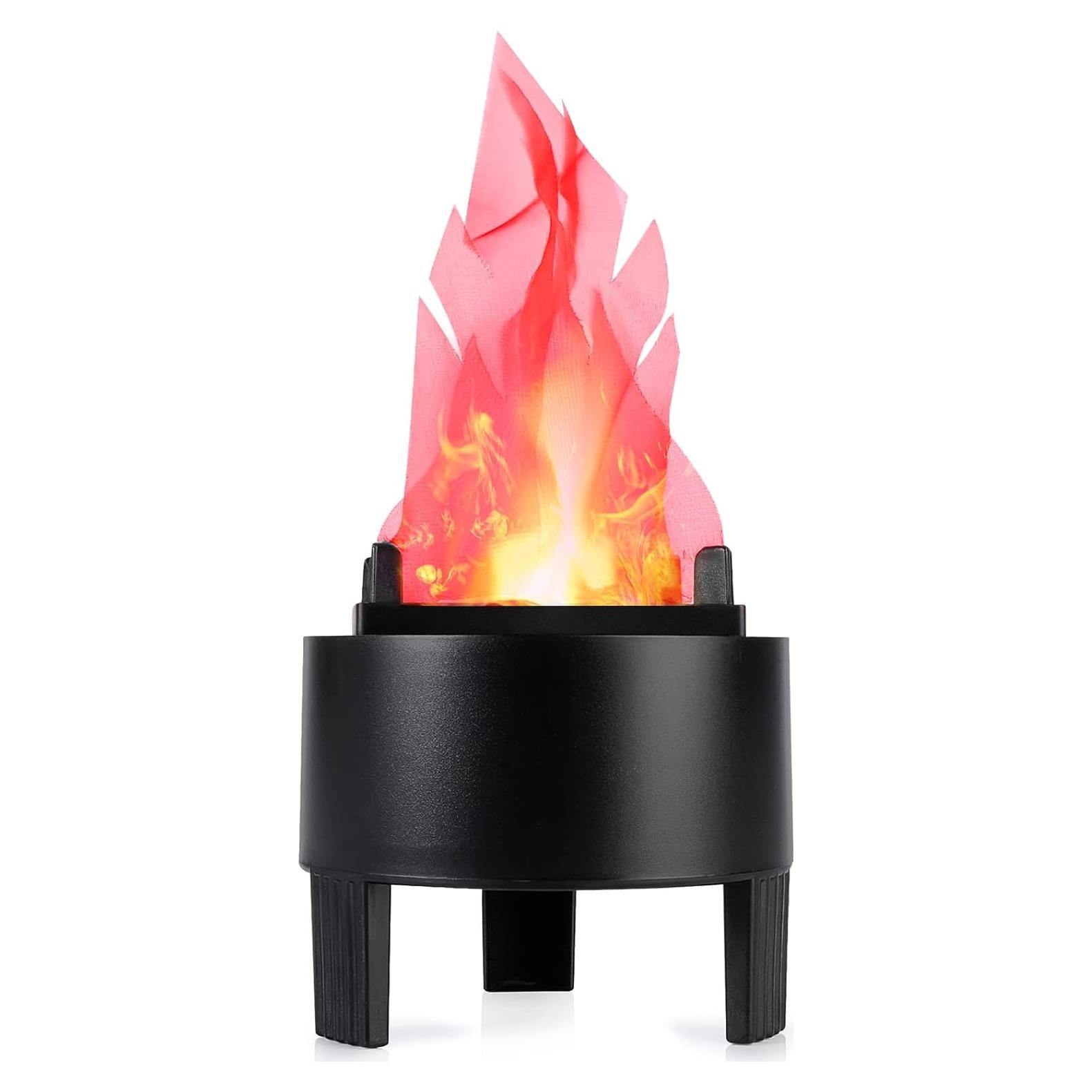 Lámpara LED Efecto Llama 3D Decorativa para Halloween y Navidad