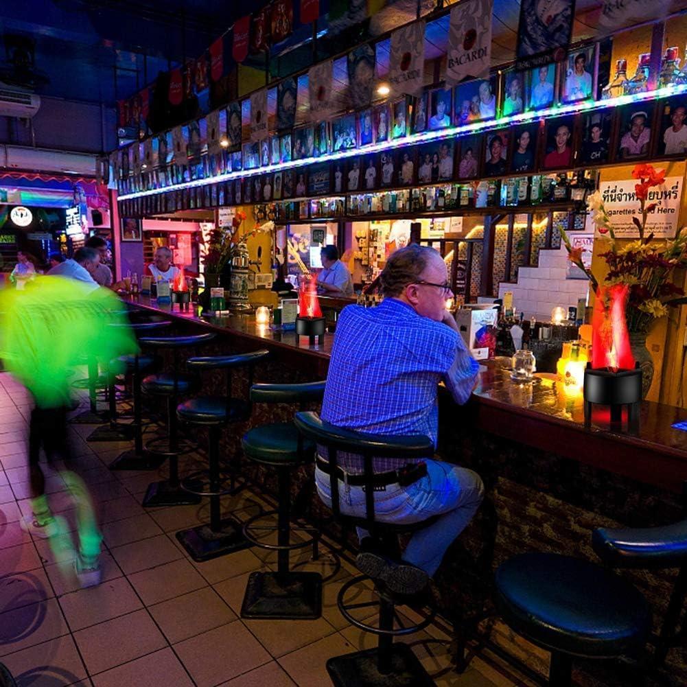 Lámpara LED Efecto Llama 3D Decorativa para Halloween y Navidad