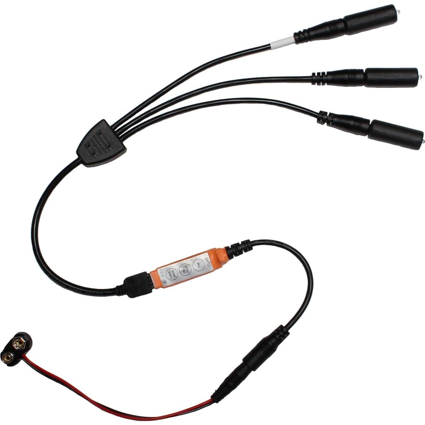 Kit de Luz LED Efecto Llama Parpadeante 3 Colores 9V