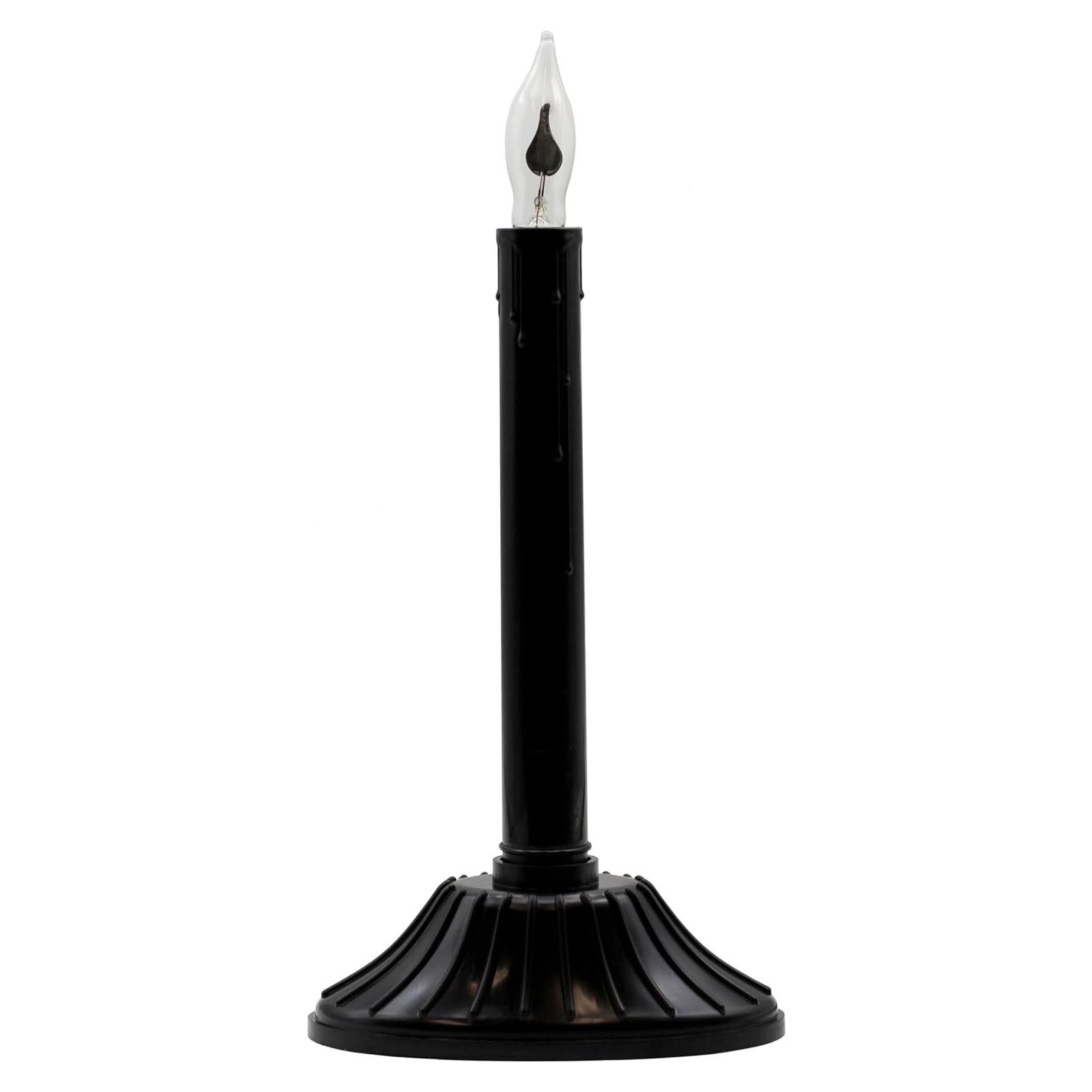 Lámpara de Vela Interior Parpadeante Negra Creative Hobbies 24.1 cm