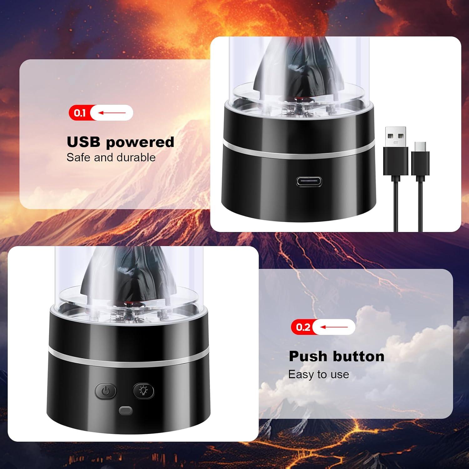 Lámpara Volcán ONXE Regulable 16 Colores Luz Nocturna