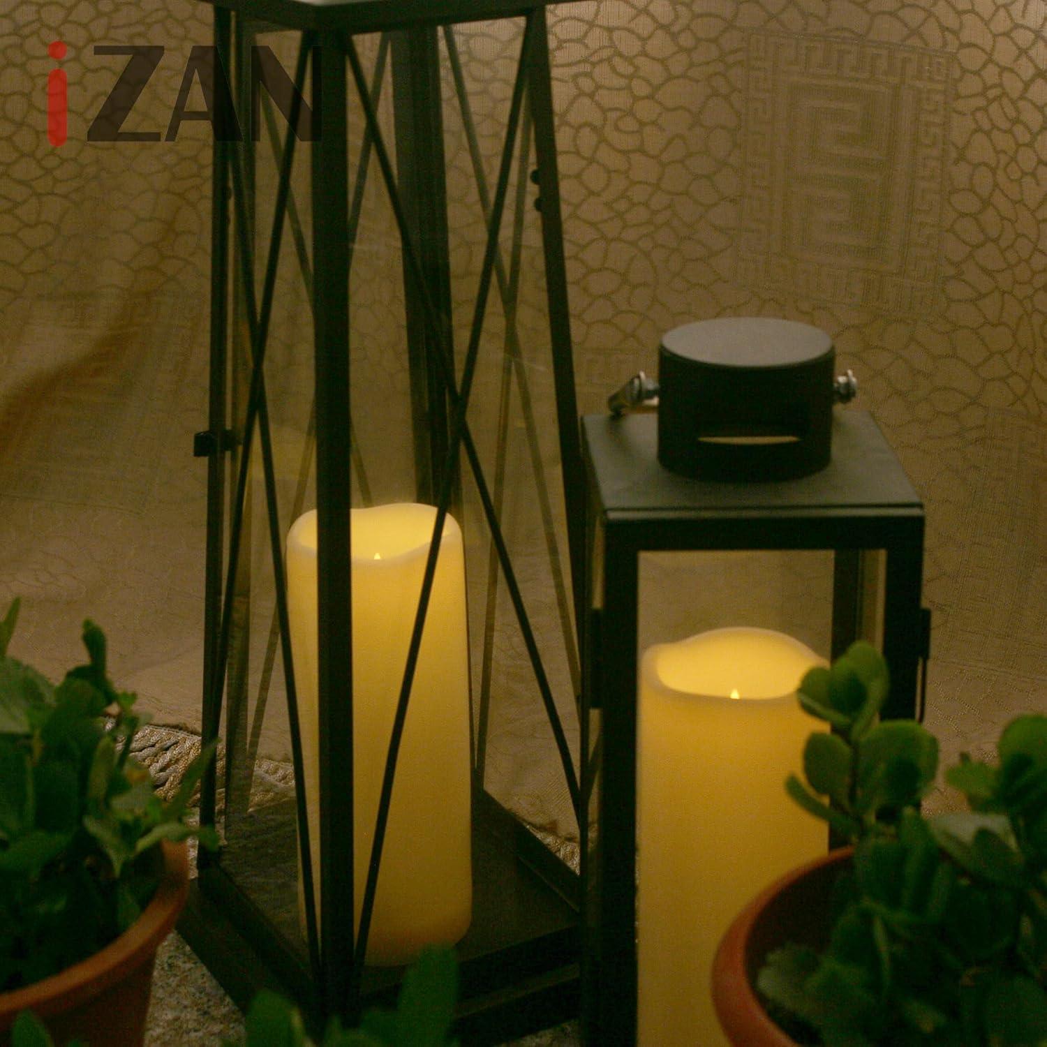 Vela LED Sin Llama 3" x 8" Marfil Oscuro con Temporizador