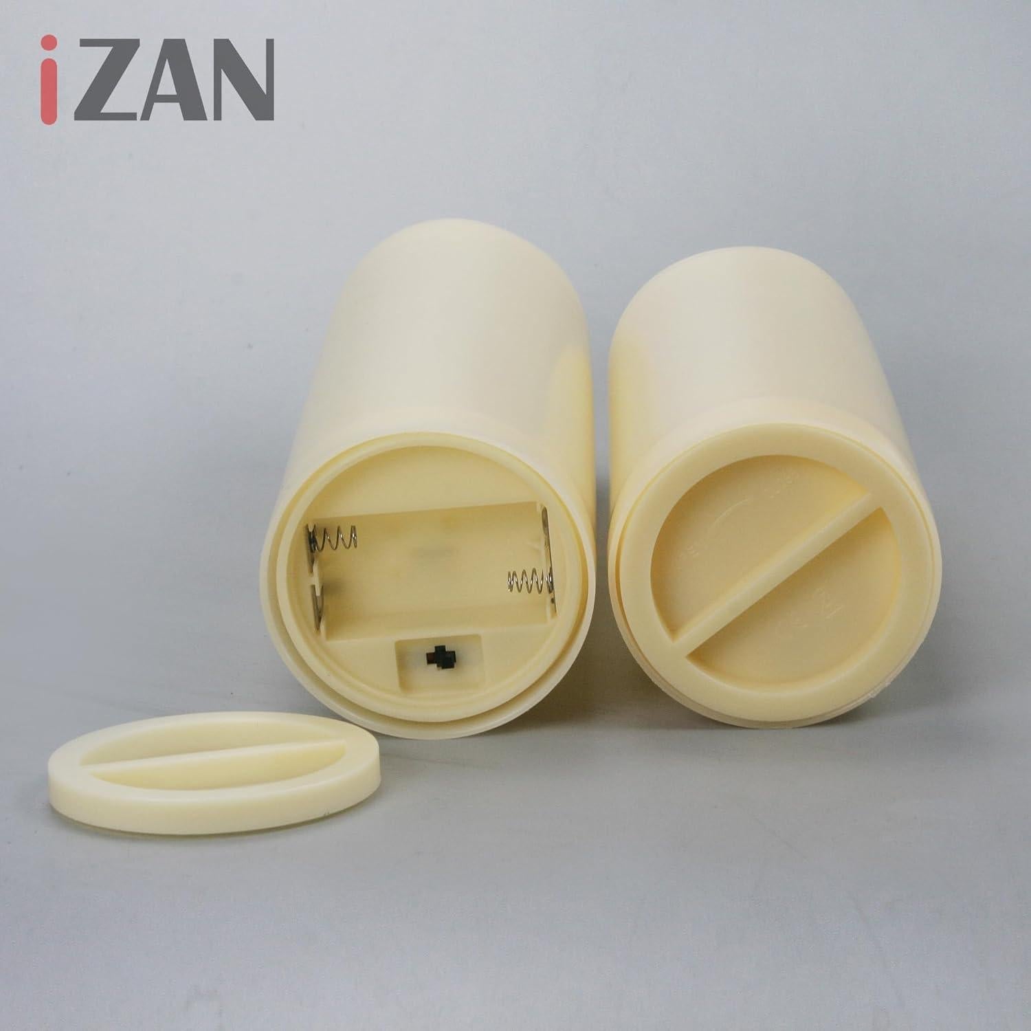 Vela LED Sin Llama 3" x 8" Marfil Oscuro con Temporizador