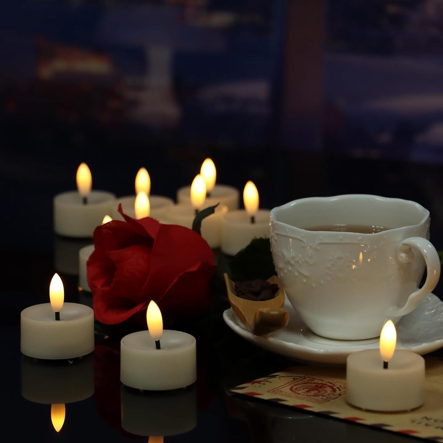 Velas LED Sin Llama Magiq 6 PCS Tealight Parpadeantes