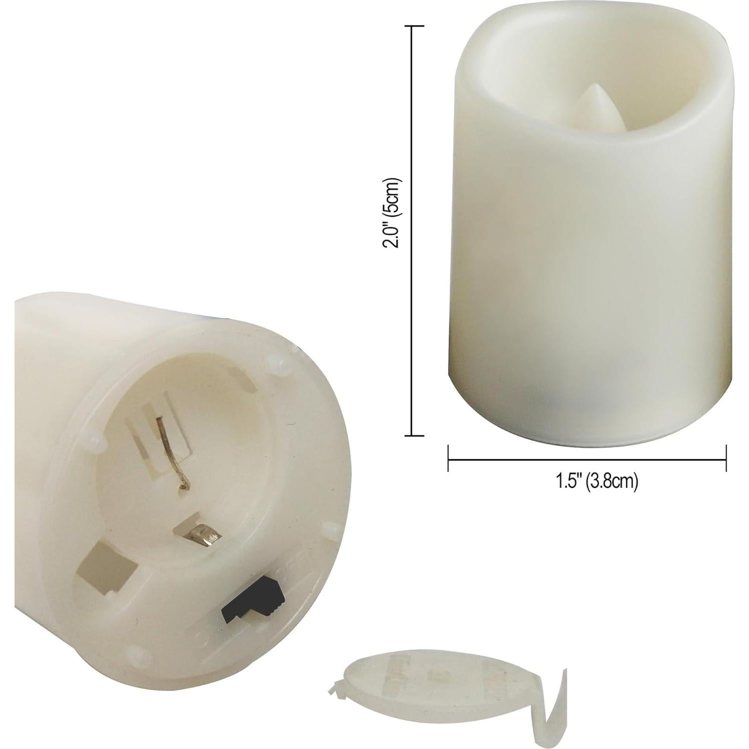 Velas LED Sin Llama Halloween Jingtech, Paquete de 6 Calaveras