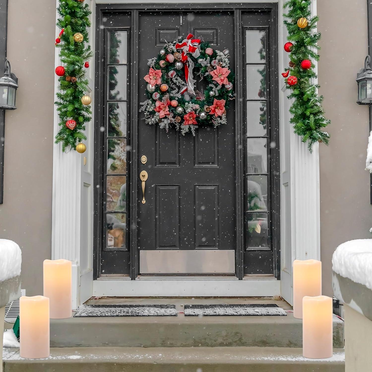 Velas LED Impermeables Eldnacele con Control Remoto 20 cm (2 Pzs)