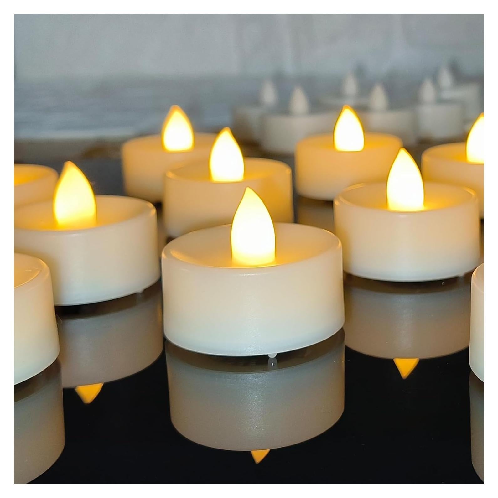 Paquete de 36 Velas LED Sin Llama Jingtech 3.81 cm Duraderas