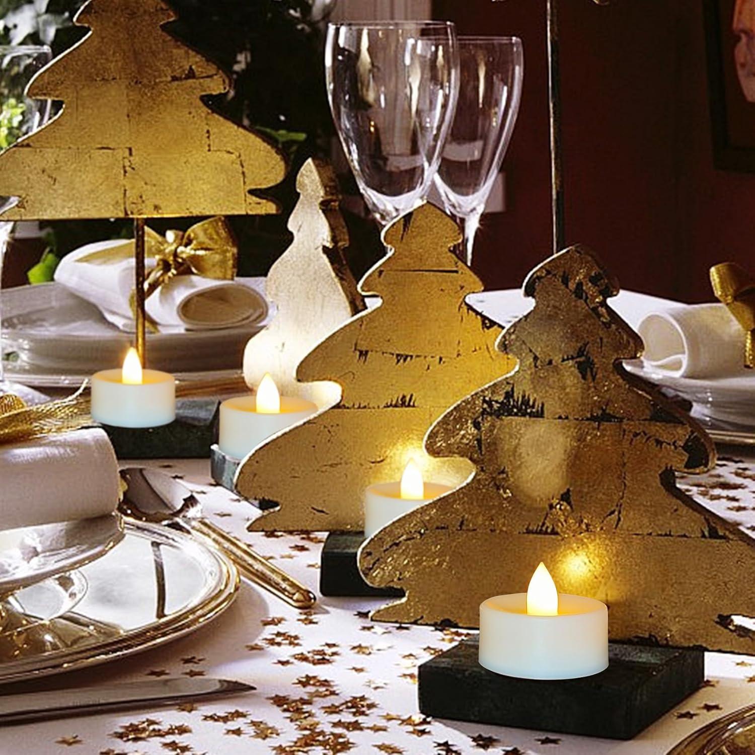 Paquete de 36 Velas LED Sin Llama Jingtech 3.81 cm Duraderas