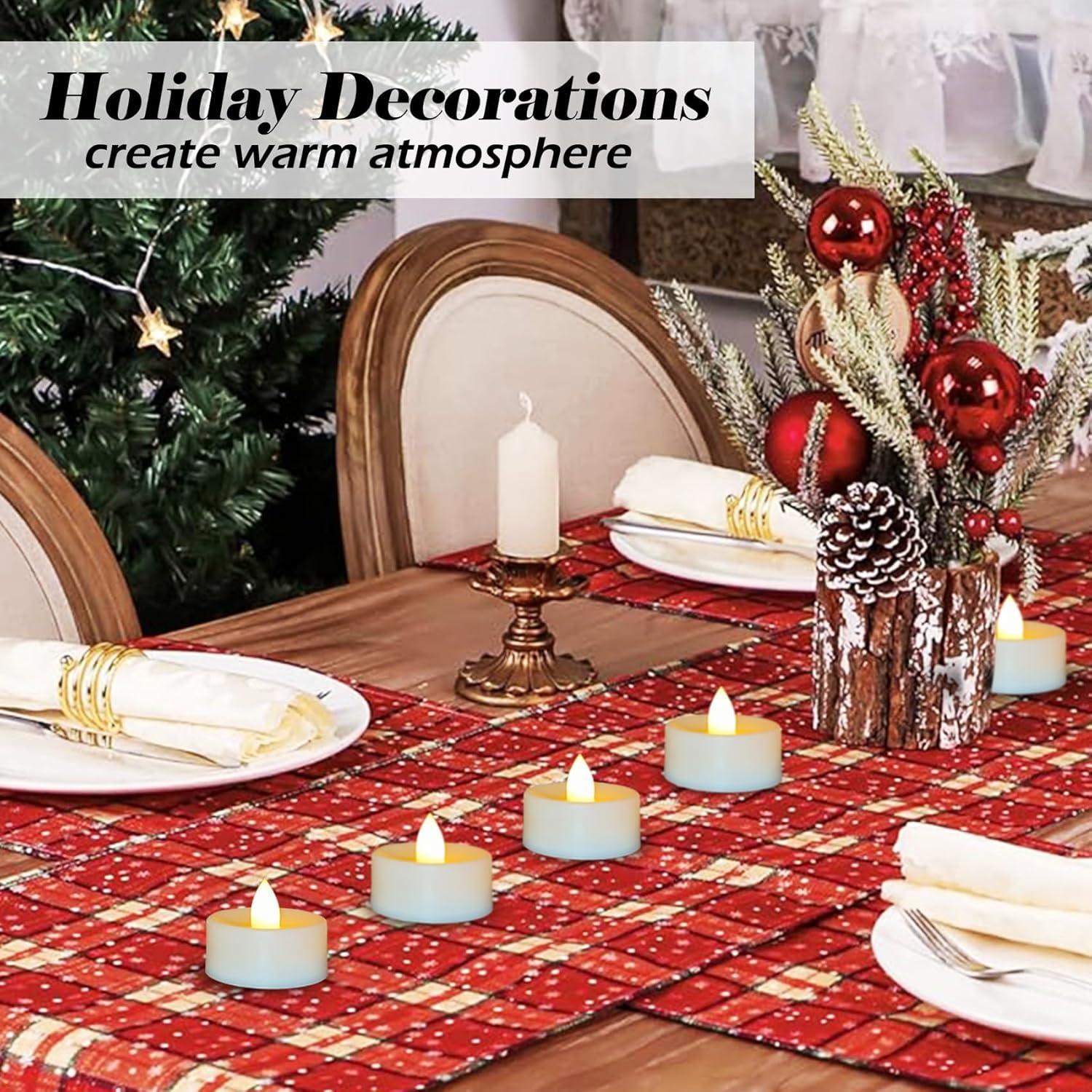 Paquete de 36 Velas LED Sin Llama Jingtech 3.81 cm Duraderas