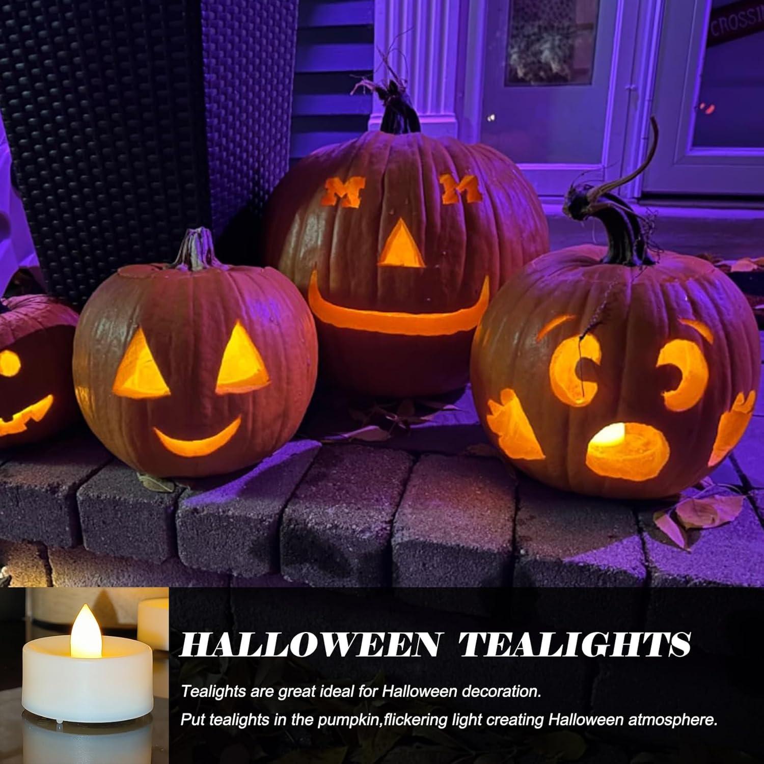 Paquete de 36 Velas LED Sin Llama Jingtech 3.81 cm Duraderas