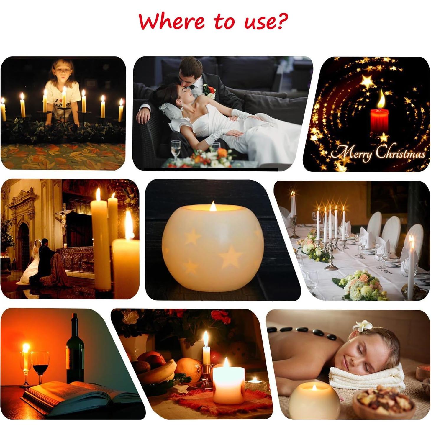 Vela LED Esférica CVHOMEDECO 12.7 cm con Control Remoto