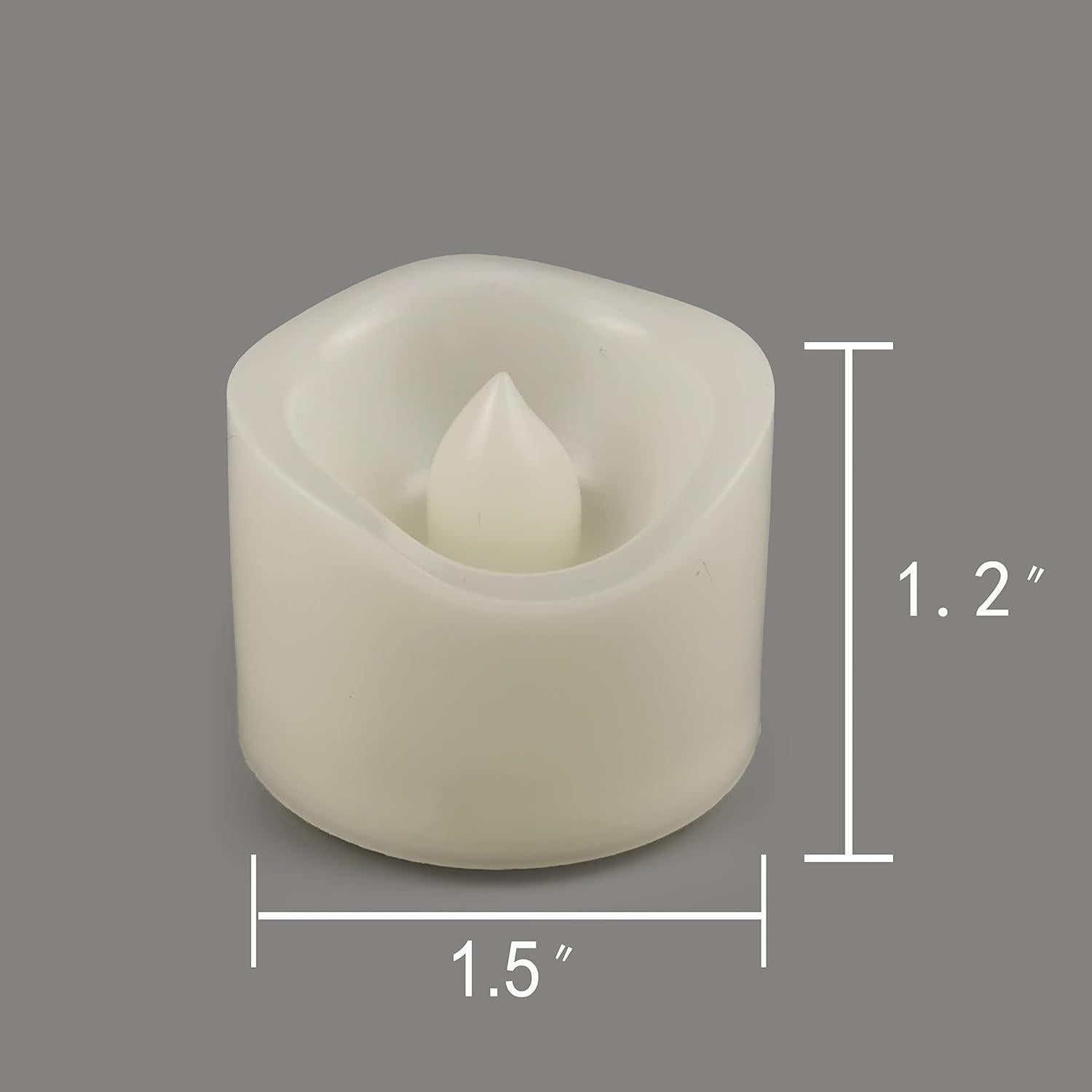 Velas LED Sin Llama Jingtech 48 Piezas Blancas Cálidas