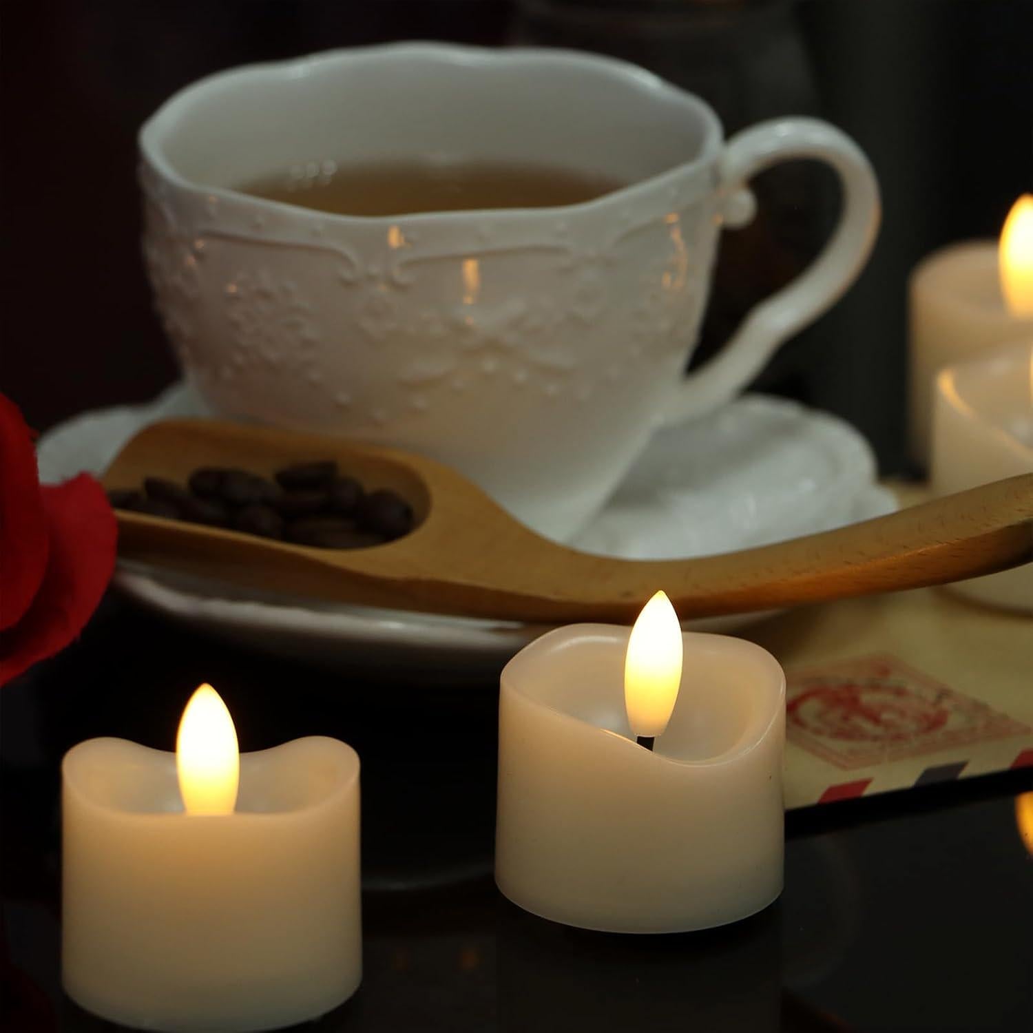 Set de 6 Velas LED Sin Llama Jingtech 3.81 cm para Decoración