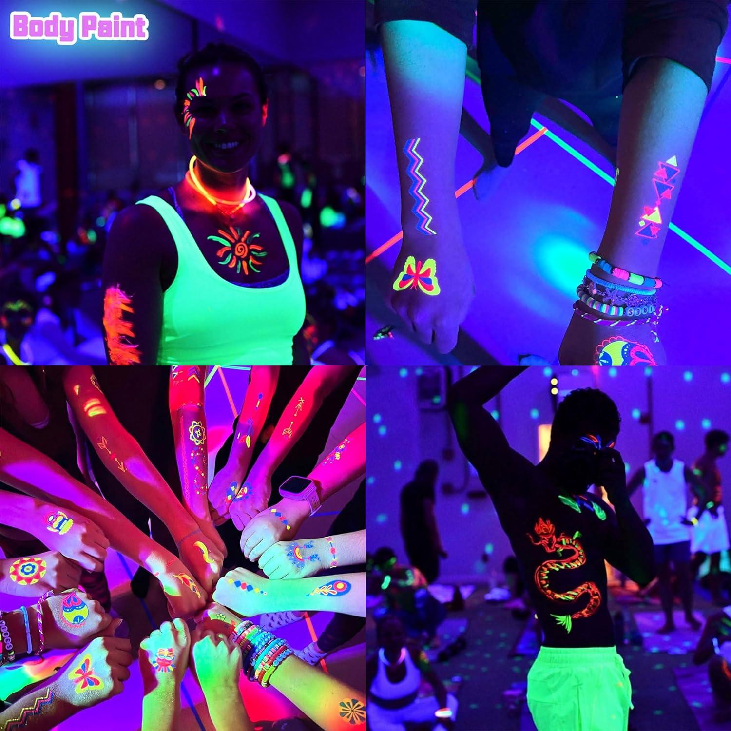 Paquete de 2 luces negras LED 100W DLBosso impermeables