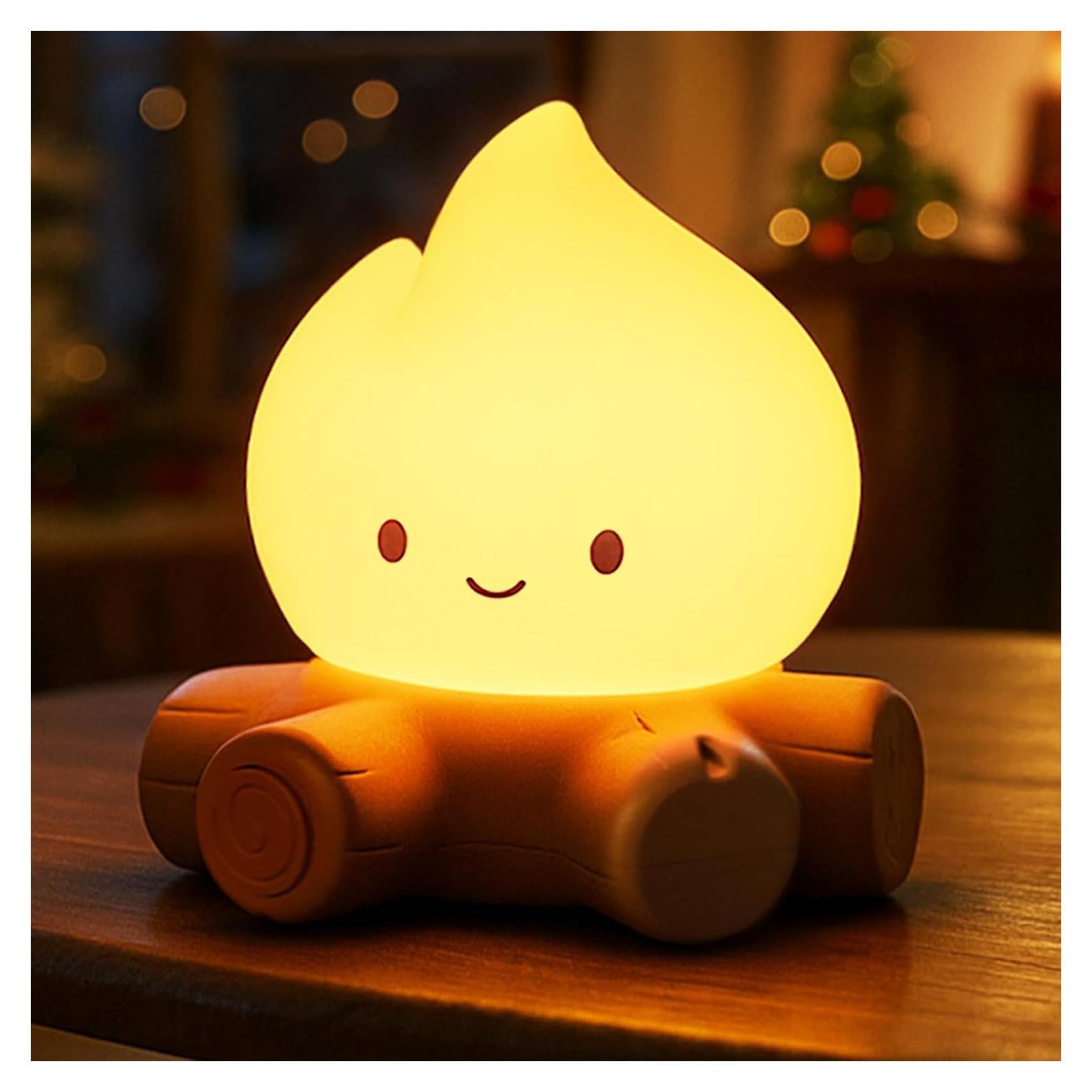 Luz Nocturna Recargable MASHI Fogata 7.62cm para Decoración