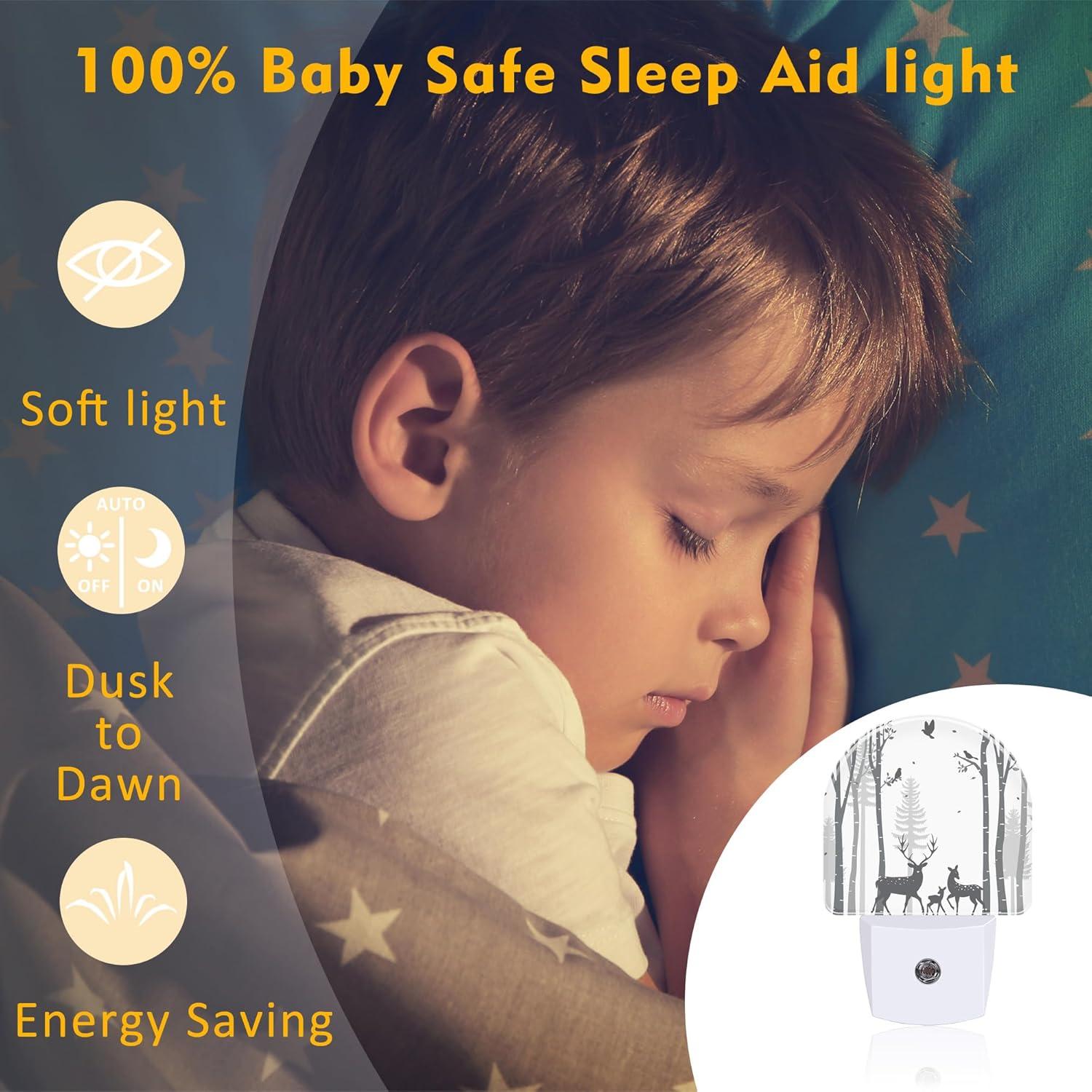 Luz Nocturna Automática Sndheke Ciervo Abedul 0.5W