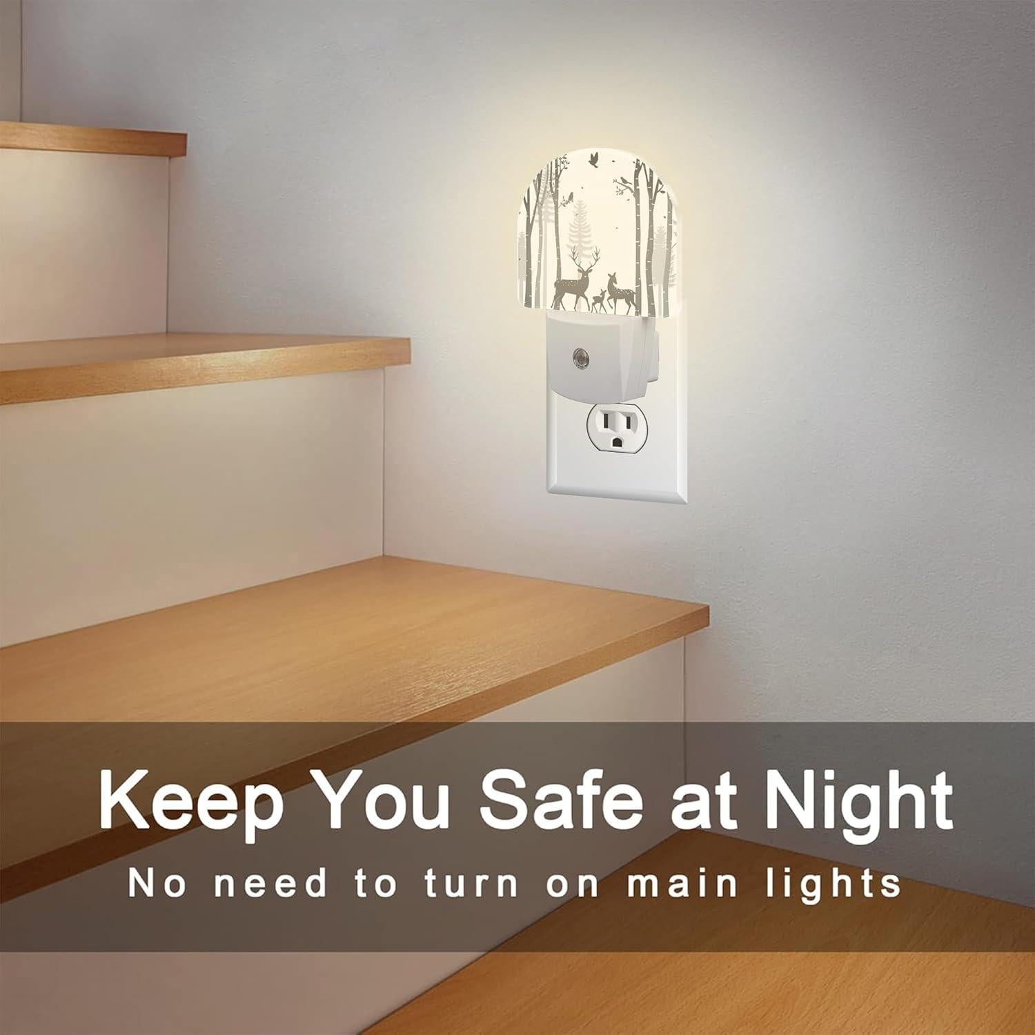 Luz Nocturna Automática Sndheke Ciervo Abedul 0.5W