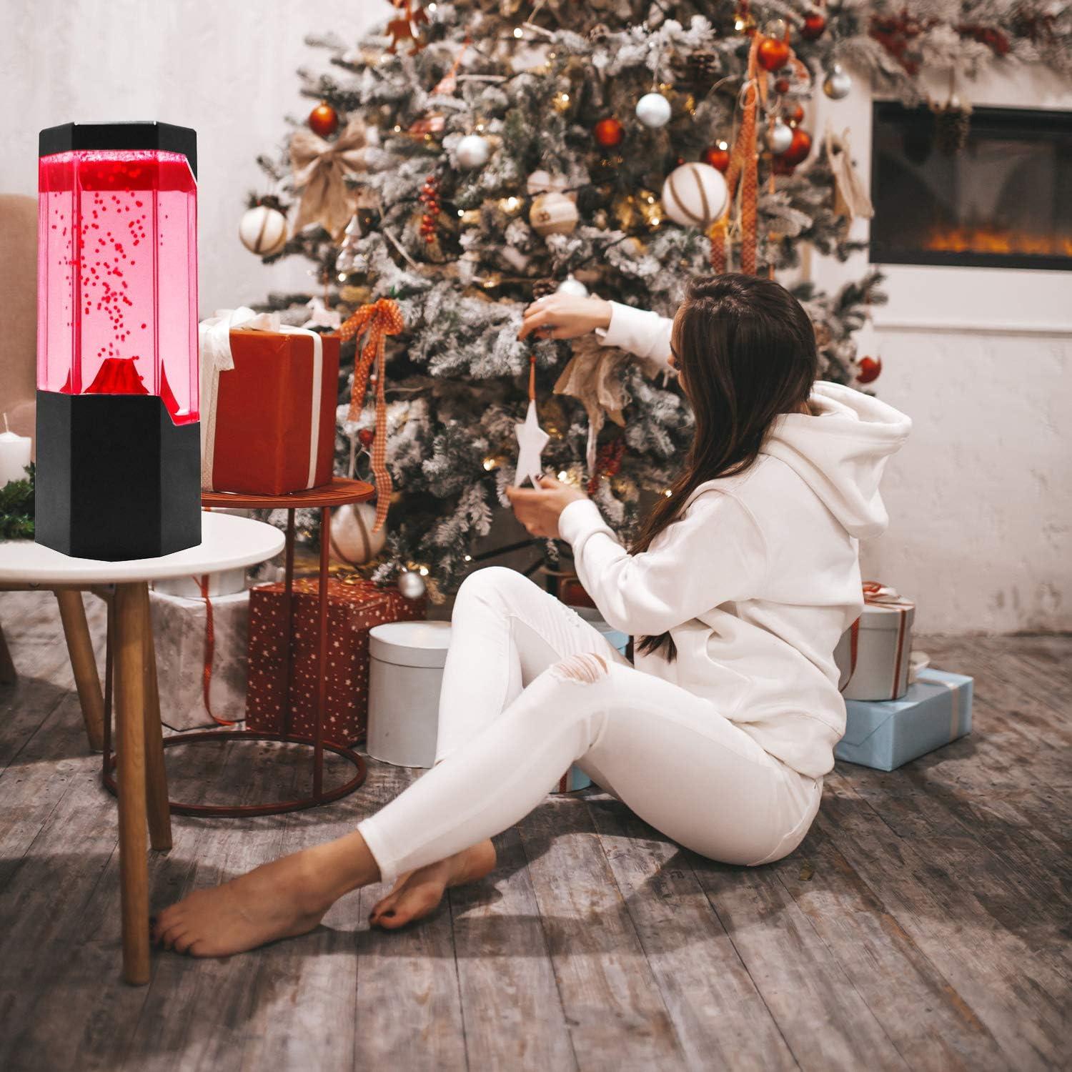 Lámpara de Volcán LED Lightahead® Mini Lava Roja 22.8 cm