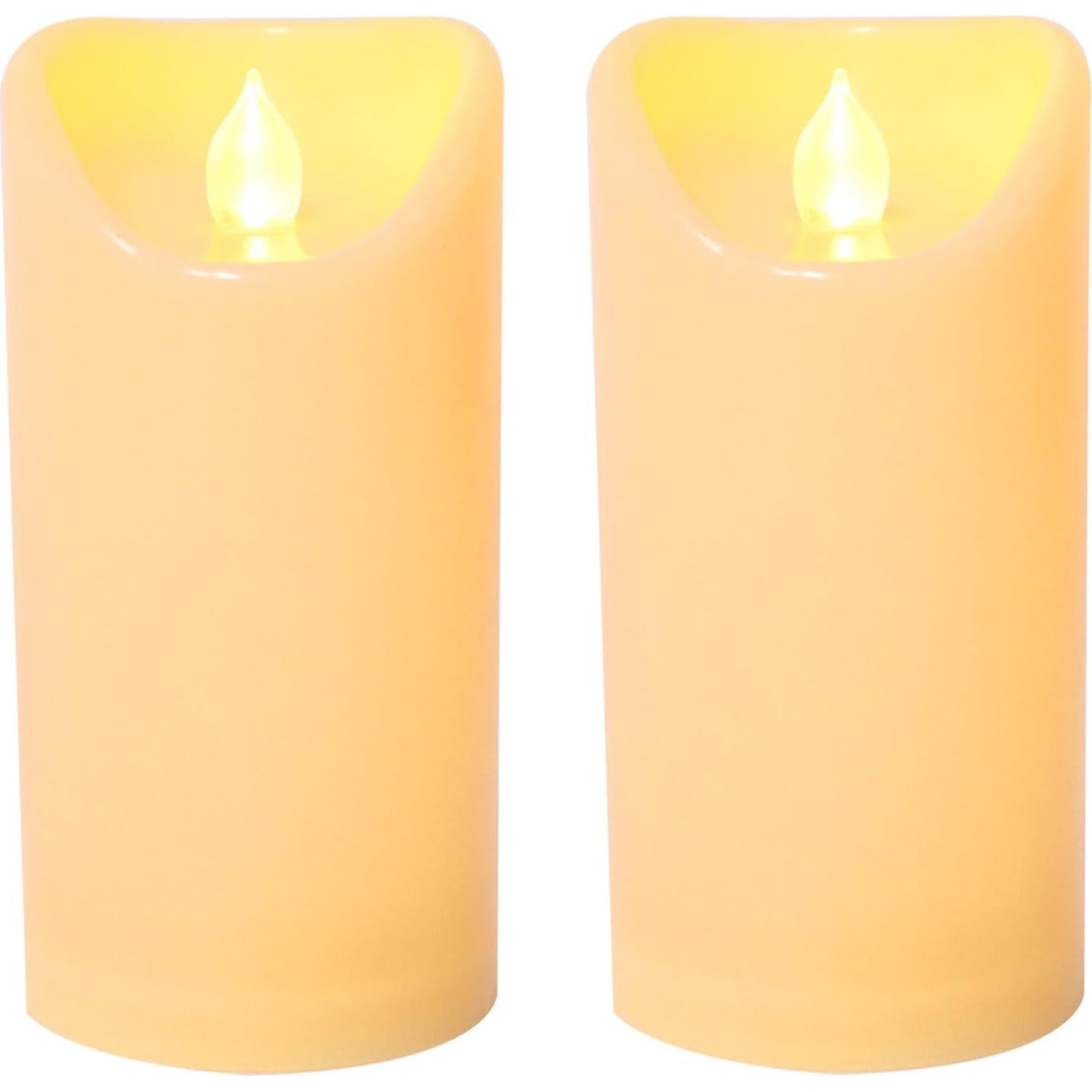 Velas LED Sin Llama CANDLE CHOICE 7.62x15.24 cm 2 Pcs